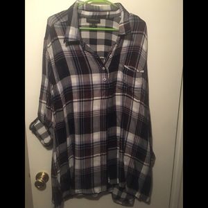 Lane Bryant  plaid top